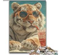 Puzzle Tigre en Vacances 2000 pièces pour Adultes et Adolescents, adapté aux 14 Ans et Plus Un Plaisir en Famille idéal comme Cadeau pour Toute la Famille (70x100cm)