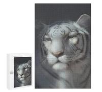 Puzzle tigre lunaire de 1000 pièces, coffret cadeau festival, symbolise la force et la chance dans la tradition chinoise
