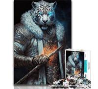 Puzzle Tigre Mécanique 1000 Pièces pour Adolescents et Adultes Soulagement du Stress Défi Difficile Amour Entre Couples (50x75cm)