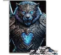 Puzzle Tigre Mécanique 1000 Pièces, Puzzle en Carton, Cadeau Parfait pour la Fête des Mères, Les Anniversaires, Noël, Taille 38x26cm