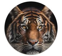 Puzzle Tigre Regarde dans Mes Yeux 1000 pièces pour Adultes Puzzle en Carton Activité éducative pour Les compétences cognitives Amélioration des compétences cognitives 67,5 x 67,5 cm