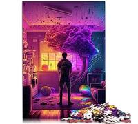 Puzzle Time Lapse de 1000 pièces pour Adultes Puzzles en Bois avec pièces en Carton de qualité supérieure et durables avec Un Design à emboîtement précis 50 x 75 cm