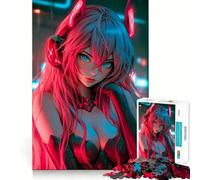 Puzzle Tokyo Cyberpunk Angel 1000 pièces pour Adolescents, défi cérébral, Jeu d'éveil, activité à la Maison, Cadeau Original et touchant 38x52cm