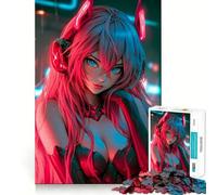 Puzzle Tokyo Cyberpunk Angel 1000 pièces pour Adultes Jeu de logique et de Partage Cadeau Premium Edge 50x75cm