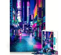 Puzzle Tokyo Japon 1000 pièces pour Adolescents, Jouet Mental Anti-anxiété, découpe Premium, Cadeau élégant 38x52cm
