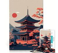 Puzzle Tokyo Japon 1000 pièces pour Adultes, Jeu d'exercice Mental, Anti-Stress, Design élégant, Cadeau 38x26cm