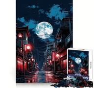 Puzzle Tokyo Moon Night pour Adolescents, 1000 pièces, idéal pour stimuler la mémoire, se détendre et créer Un Cadeau Exceptionnel 38x52cm