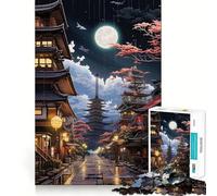 Puzzle Tokyo Moon Night pour Adultes, 1000 pièces, Think Smart Toy, décoration Murale précise et élégante 38x52cm