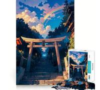 Puzzle Torii Arc-en-Ciel 1000 pièces pour Adolescents, Jeu de logique et de détente, découpe précise, Cadeau Artistique (50x75cm)