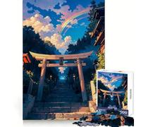 Puzzle Torii Arc-en-Ciel 1000 pièces pour Adolescents, Jeu de logique et de détente, découpe précise, Cadeau Artistique (50x75cm)