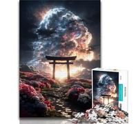 Puzzle Torii Gate Fantasy 1000 pièces pour Adultes, Jouets éducatifs et Anti-Stress, idéal pour la décoration de Bureau (75x50cm)