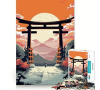 Puzzle Torii Gate Nature 1000 pièces pour Adultes, Jeu Intelligent Anti-Stress, Motif à Assembler, Surprise de Noël 50x75cm