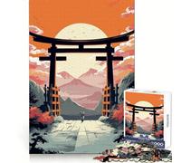 Puzzle Torii Gate Nature 1000 pièces pour Adultes, Jeu Intelligent Anti-Stress, Motif à Assembler, Surprise de Noël 50x75cm