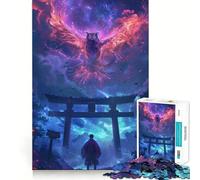 Puzzle Torii Gate Owl 1000 pièces pour Adolescents, Jeu de logique et de réflexion, Calme et précis, découpe exacte, Surprise de Noël 50x75cm