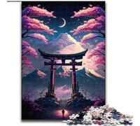 Puzzle Torii Japonais pour Adolescents, 1000 pièces, Cadeau Amusant pour Les Vacances à la Maison, Anti-Stress (26x38cm)