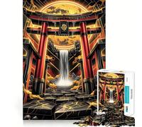Puzzle Torii Porte de la Cascade pour Adultes 1000 pièces, Jouet Intelligent et ludique, idéal pour renforcer Les Liens familiaux, Bords Lisses, présentation Artistique 38x52cm