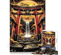 Puzzle Torii Porte de la Cascade pour Adultes 1000 pièces, Jouet Intelligent et ludique, idéal pour renforcer Les Liens familiaux, Bords Lisses, présentation Artistique 38x52cm