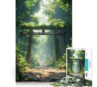 Puzzle Torri Gate Forest Gateway 1000 pièces pour Adolescents, Jeu de réflexion Amusant et décontracté, Design élégant, Cadeau 50x75cm