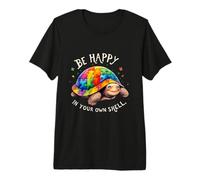 Puzzle Tortue Be Happy in Your Own Shell Autism Awareness T-Shirt Haut de Gamme