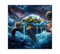 Puzzle Tortue de Mer Espace Terre 1000 Pièces pour Adultes, Galaxy Planet Puzzle Fantastique Puzzle Univers Magique Animaux Puzzles