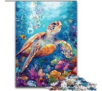 Puzzle Tortue de mer pour Adultes, 1 000 pièces, Collection d'artistes, Beaux-Arts (Taille 26x38cm)