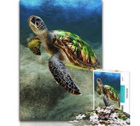 Puzzle Tortue Diamant pour Adultes 1000 pièces, Jeu Éducatif, Jouet Défi, Idéal comme Cadeau pour Toute la Famille 38x26cm