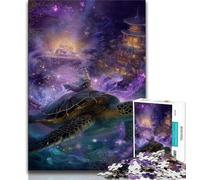 Puzzle Tortue Fantastique pour Adultes et Adolescents, 1000 pièces, Jeu Stimulant et Familial avec des pièces de Formes aléatoires entièrement emboîtables (75x50cm)