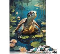Puzzle Tortue Mignonne 1500 Pièces. Puzzle Intéressant pour la Réduction du Stress. Meilleurs Puzzles pour Enfants de 12 Ans et Plus. 1500 Pièces (85x57cm).