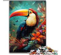Puzzle Toucan 1000 pièces pour Adultes. Puzzle Impossible pour Adultes, Taille 50x75cm. Un Casse-tête Stimulant pour Les Adolescents, Une soirée de Jeux en Famille Amusante.
