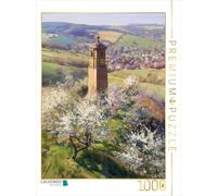 Puzzle · Tour avec cerisiers | Un motif du calendrier "Tour-romantique · 1000 pièces · Format assemblé 64 × 48 cm · CALVENDO Puzzle