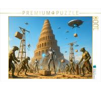 Puzzle · Tour de Babel - Construction par multivers | L'énigme de l'architecture · 1000 pièces · Format assemblé 64 × 48 cm · CALVENDO Puzzle