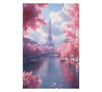 Puzzle Tour Eiffel 1000 pièces, kit de Bricolage, Jouet en Papier, Cadeau Unique, décoration d'intérieur-38x52cm
