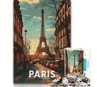 Puzzle Tour Eiffel Paris pour Adolescents 1000 pièces, Jeux éducatifs, décoration Murale, Cadeaux d'anniversaire et de Noël Uniques 38x26cm