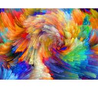 Puzzle Tourbillon de Couleurs pour Adultes, 100 pièces, pour Le développement Mental des Enfants, 45,5 x 35,5 cm