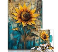 Puzzle Tournesol 1000 pièces pour Adolescents, Vacances à la Maison, tuez Le Temps, Chaque pièce est Unique - Jeu Familial Stimulant et Amusant 75x50cm