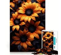 Puzzle Tournesol 1000 Pièces pour Adultes Jeu de Logique Aiguë Loisirs à Domicile Découpe Précise 38x52cm