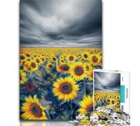 Puzzle Tournesol 1000 pièces pour Adultes, Jouet éducatif et décompressant, idéal comme Cadeau, 50x75cm