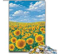 Puzzle Tournesol 2000 pièces, Jeu éducatif, défi, Cadeau d'anniversaire, décoration Murale (70x100cm)