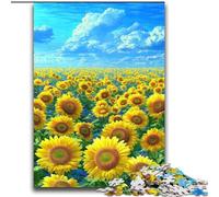 Puzzle Tournesol 2000 pièces pour Adultes et Adolescents, à partir de 14 Ans Jeu de Noël Anti-Stress pour Femmes (70x100cm)