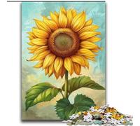 Puzzle Tournesol 2000 pièces pour Adultes, pour Les Vacances à la Maison, Anti-Stress et pour renforcer l'amour Entre Couples 70x100cm