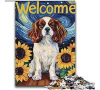 Puzzle Tournesol Beagle 2000 pièces pour Adultes, Jeux éducatifs, décoration d'intérieur, Cadeau d'anniversaire, Art Mural 70x100cm