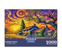 Puzzle Tournesol Composé De 1000 Pièces pour Adultes,Cottage Pastoral Un Jeu De Dexérité Très Difficile Puzzle Éducatif Aux Défis 38x26cm/1000pcs