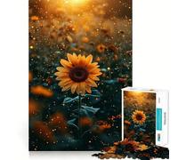Puzzle Tournesol Difficile pour Adultes 1000 Pièces Jeu de Logique Lien Familial Découpe de Précision Surprise Chaleureuse 38x26cm