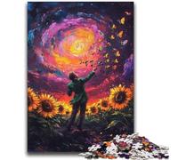 Puzzle Tournesol Violon 1000 pièces pour Adultes et Adolescents, Jouet éducatif et éducatif, idéal comme Cadeau pour Toute la Famille (38x52cm)