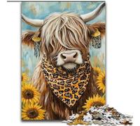Puzzle Tournesol Yak 1000 pièces pour Adultes, Cadeaux, Jeu intellectuel, Collection d'artistes, Beaux-Arts (26x38cm)