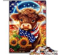Puzzle Tournesol Yak 1000 pièces pour Adultes, Jeux éducatifs, Jouets à Faire soi-même avec Affiche et fiche de Questions Assorties (26x38cm)