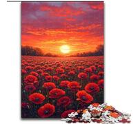 Puzzle Tournesols au Coucher du Soleil pour Adolescents 1000 pièces, Art intéressant, réduction du Stress, liste de souhaits avec Père Noël pour Les 14 Ans (26x38cm)