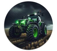 Puzzle Tracteur Coloré 1000 Pièces Puzzle Carton Décoration Jouet Intelligence pour Jeux d'Intérieur Familiaux 1000pcs (67,5x67,5cm)