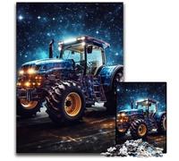 Puzzle Tracteur Coloré 1000 Pièces Puzzle Impossible pour Adultes pour Les Vacances et Décoration d'Intérieur 50x75cm/19,68x29,52 Pouces