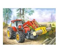 Puzzle Tracteur du Forestier - CASTORLAND - 60 pièces - Véhicules et engins